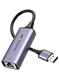 UGREEN 有線LANアダプター 2.5Gbps USB LAN変換アダプター USB A 3.2 Gen 1 2500Mbps イーサネットアダプタ ギガビット イーサネット Windows/Mac OS対応