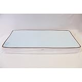 Bacati - Velor Blue/White/Chocolate Plush Changing Pad Cover by Bacati