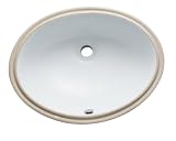 KB中庭オーバルUndermount Basin noverflow穴 21-7/10-Inch-by-16-1/2-Inch-by-7-9/10-Inch LBO22178 1