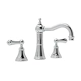 Rohl u.3723ls-2 Georgian Era Widespreadバスルーム蛇口with Alsaceメタルレバー、 U.3723LS-APC-2 1