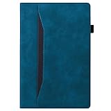 Kedic Fire HD 10 カバー 2017 / 2019 モデル 軽量 耐衝撃性 Fire HD 10 2019 タブレットケース TPU素材保護 手触りがFire HD 10 第9世代 カバー Fire HD10 2017 カバー ビジネススタイル ソリッドカラー (青)