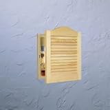 Jensen 602 Basic Louver Unfinished Wood Single Recessed Medicine Cabinet by Jensen