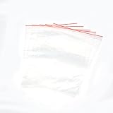 Lucky House(ラッキー ハウス) 【100枚】 チャック付ポリ袋 透明 食品の保管と調理用 小物入れ (9*13cm)