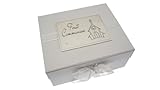 White Cotton Cards First Communion Keepsake Box, A5 Size, Church
