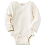 オールドネイビー OLD NAVY/ クルー-ネックボディスーツ ポインテールInホワイト ロンパース長袖 0～3ヶ月【並行輸入】