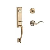 Baldwin SCDELXCURRTRR049 Reserve Single Cylinder Handleset Del Mar x Curve with Traditional Round Ro