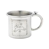 Quilted Rabbit Pewter Baby Cup by Reed & Barton