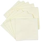 Fluffy（フラフィ） マルチ無地ハンカチ イエロー ガーゼ 10枚セット 日本製 綿100％ 無地 38×38cm