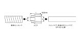オーケー器材 断熱ドレンホース・カフス 塩ビ管接続用 アイボリー 40個入 K-HRC25