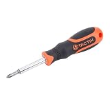 Tactix 205211 6-in-1 Screwdriver with Bit, Black/Orange [並行輸入品]