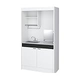ハウステック ハウステック ミニキッチン KM1058SS0AW-L-N コンロなし W1050 左シンク コンロナシ 天板フラット 冷蔵庫ナシ 電温ナシ 換気扇アリ 排水ジャバラアリ