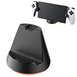 Buziba PS5用充電ステーションコントローラー充電器 高速充電ドック ポータブル充電スタンド Type C充電ポート付き プレイステーションポータル用