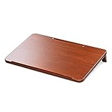 サンワダイレクト 傾斜台 勉強 卓上 幅56×奥行35cm 傾斜10度 リビング学習 勉強台 ノートPC・タブレット対応 木目調 200-STN059