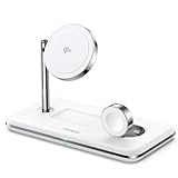 UGREEN Qi2 3in1 ワイヤレス充電器 MagSafe対応 3台同時急速充電 マグネット式 最大15W出力 1台3役 ワイヤレス充電ステーション スタンド型 Apple Watch 充電器 iphone17/16/15/14/13/12/AirPods Proなど適用