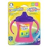 Gerber Graduates Fun Grips Color Change Soft Spout 2 Handle Cup 7oz 1pk - Purple by Gerber [並行輸入品]