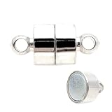 マグネット 留め具 ネックレス マグネットクラスプ 円柱 アクセサリー パーツ 1個売り ハンドメイド 製作 材料 金具 人気 定番 シルバー