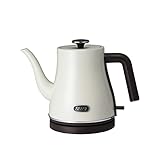 【Toffy/トフィー】 エレクトリックケトル K-KT4 (アッシュホワイト) 高速沸騰 0.8L 空焚き防止 レトロ かわいい おしゃれ K-KT4-AW