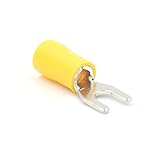 100個断熱フォーク配線コネクタスペード電気圧着端子12 – 10 AWG