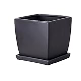 エイチツーオー インテリアポット ファンスクエアS ブラック H1457