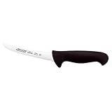High Quality 5-Inch 140 mm 2900 Range Curved Boning Knife, Black