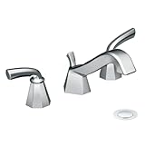 Moen Ts447 Felicity Two-Handle Low Arc Bathroom Faucet, Chrome by Moen