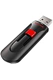 SanDisk 64GB Cruzer Glide USB 2.0 フラッシュドライブ - SDCZ60-064G-B35、ブラック。