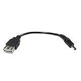 USB2.0(A：メス)→DC(外径3.4φ/内径1.3φ)オス変換ケーブル【2A3413-015】旧型番2A-3413