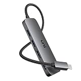 uni USB C - USBハブ 4ポート 2フィート 丈夫な編組USB Type C - USBアダプター 4つのUSB 3.0ポート Thunderbolt 3 - マルチポート USB 3.0ハブアダプター MacBook Pro/Air 2020/2019 iPad Pro用