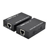 NETKEY HDMI延長器 HDMI エクステンダー 最大60m延長 フルHD/3D/1080p画質信号転送 HDMI送信機/受信機 無遅延ロスレス転送 日本語取扱説明書付き