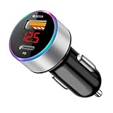 シガーソケット USB 75W急速充電 車 充電器 カーチャージャー 45W PD急速充電(USB-C) 30W急速充電(USB-A) スマートチップ搭載 電圧デジタル表示 車 12～24V車対応