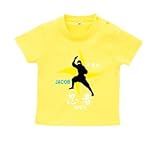 BabyChips 忍者(ニンジャ)B(名入れ半袖ベビーTシャツ) 130 イエロー