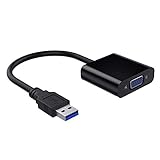 USB3.0 to VGA変換 アダプタ ビデオグラフィック カード 1080p Windows対応 プロジェクター接続に