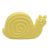 AILAMS赤ちゃんシリコーンおしゃぶりイエローカタツムリ　　ベビー用　歯ぎしり玩具