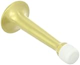 Rockwood 519.4 Brass Door Stop 3-1/4 Projection #10-24 x 1-1/4 Hanger Bolt Fastener 1-1/4 Base Diame