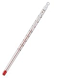 佐藤計量器(SATO) アルコール棒状温度計 (感温液色/赤) 短型 0~100度 15cm