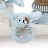 Lil Waggles Plush Blue Dog Ring Rattle by Bearington [並行輸入品]