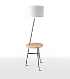 現代のシンプルなフロアランプ北ヨーロッパのリビングルームのベッドソファソリッドウッドコーヒーテーブルランプアメリカの垂直テーブルランプライトE27 * 1プルスイッチ (色 : #3)