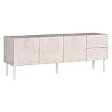 arne テレビ台 鏡面 扉付き 収納 テレビボード marble 160LTV＋C 大理石柄