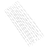 F Fityle 10個　透明なホットメルト接着スティック　接着剤　接着ロッド　高速接着　