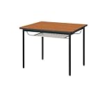 Tee 会議テーブル 幅75cmｘ奥行75cm 天板ライトブラウン 黒脚 BJ2-7575RA-SJ 国内正規品