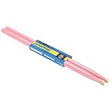 PATIKIL カエデ材 ドラムスティック 滑り止めドラムスティック 5A ピンク 1ペア ドラミング楽器用 打楽器