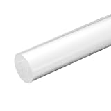 uxcell アクリル丸棒 25mm x 100mm クリア アクリル棒 PMMAバー押出し 円形 プラスチック ソリッド スティック DIYクラフト照明 園芸 装飾用