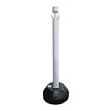 安全興業 AZチェーンポール 白ポール 反射なし ×10