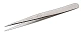 Erem 3CSASL Stainless Steel Straight Very Fine Anti Magnetic Tweezer, 4.25" Overall Length [並行輸入品]