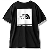 [ザノースフェイス] Tシャツ レディース 半袖 バックプリント ボックスロゴ BOX NSE TEE, TNF Black/TNF White サイズM [並行輸入品]