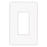 Eaton 9521 ws-24pk Aspire熱可塑性1-gang Screwless mid-size壁プレート、ホワイトサテン( 24 per Zackパック)