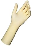 MAPA Sensitron 0760 Natural Latex Glove, Work, 0.008 Thickness, 12 Length, Size 8, Non Pigmented (Ba