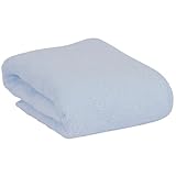 VECELO バスタオル 140*70cm 1枚入 100%綿 高吸水 毛羽落ち少ない 耐久性 丸洗い タオル ブルー