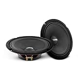 DS18 PRO-NS8 8インチ シャローラウドスピーカー カーオーディオ - ミッドレンジ 400W 最大200W RMS 8オーム スリムネオジムスピーカーマグネット - 最もエレガントなネオジムミッドレンジ8インチラウドスピーカー利用可能 - 2スピーカー