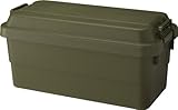 アウトドア コンテナ トランクカーゴ 収納ケース TC-70 じょうぶ 収納ボックス フタ付 多目的収納ボックス 室内の収納 アーミーカラー(REROOM)